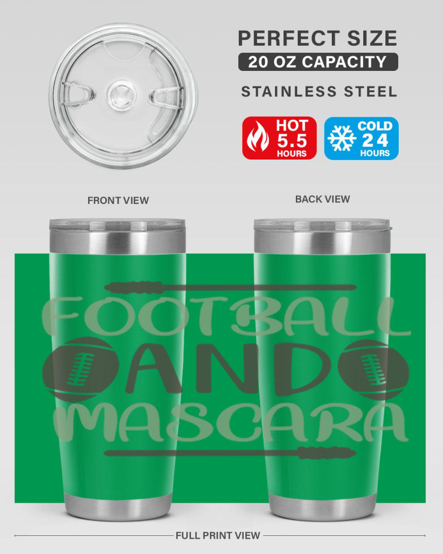 Football and Mascara 90# Cotton Tank top featuring a stylish design for football fans, made from soft and breathable cotton fabric.