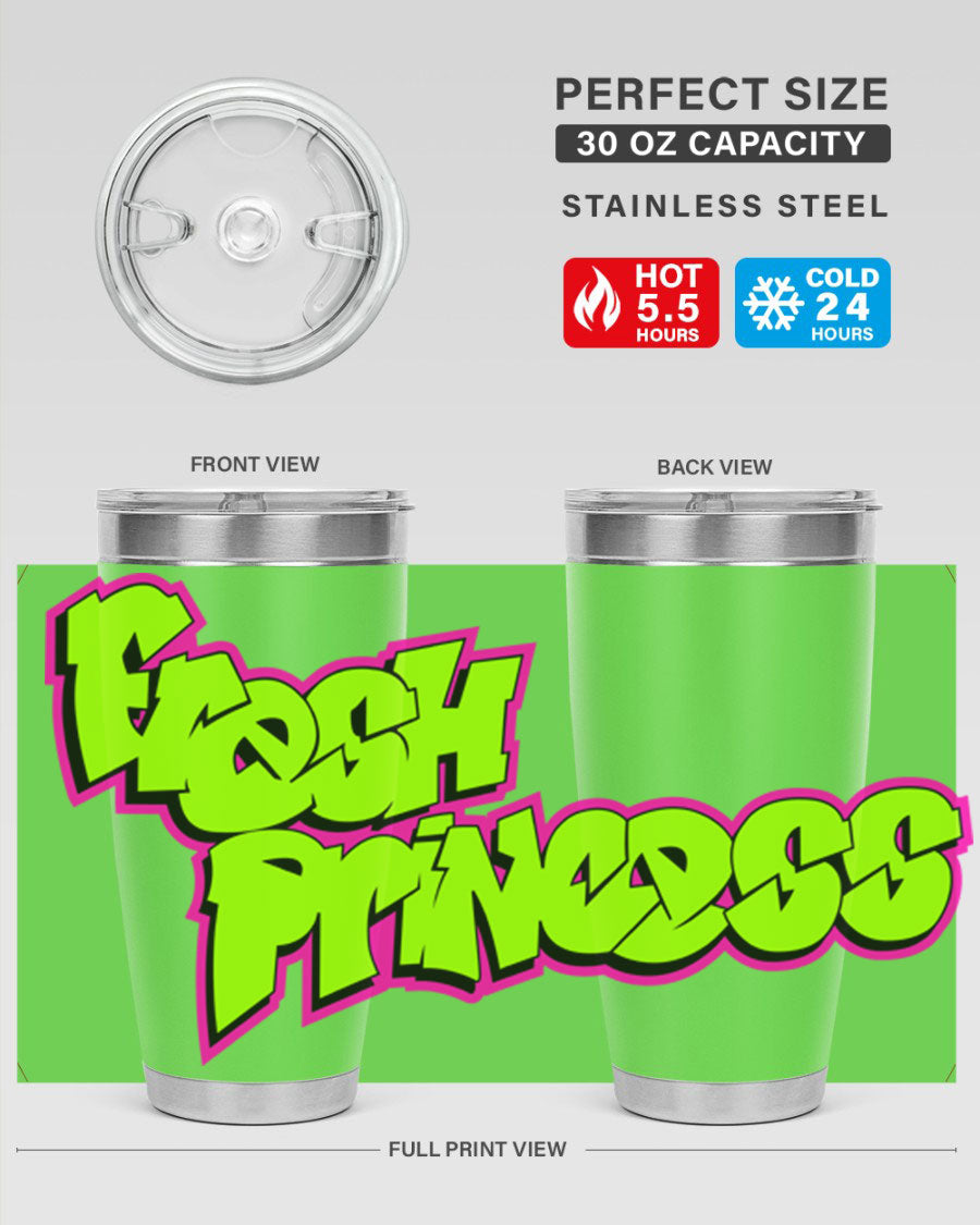 Fresh Princess 145# Cotton Tank featuring stylish black words and phrases, perfect for casual wear.