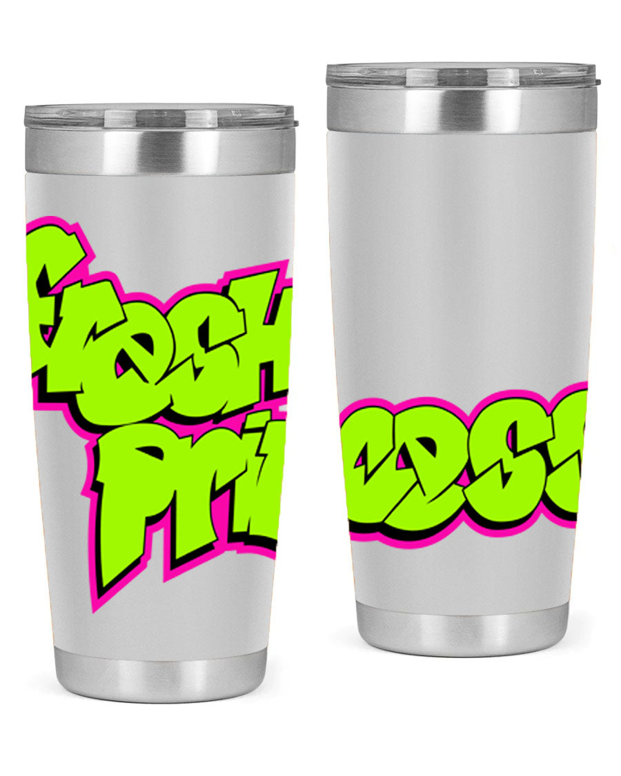 Fresh Princess 145# Cotton Tank featuring stylish black words and phrases, perfect for casual wear.