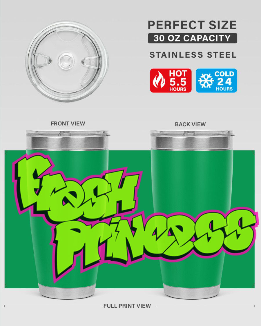 Fresh Princess 145# Cotton Tank featuring stylish black words and phrases, perfect for casual wear.