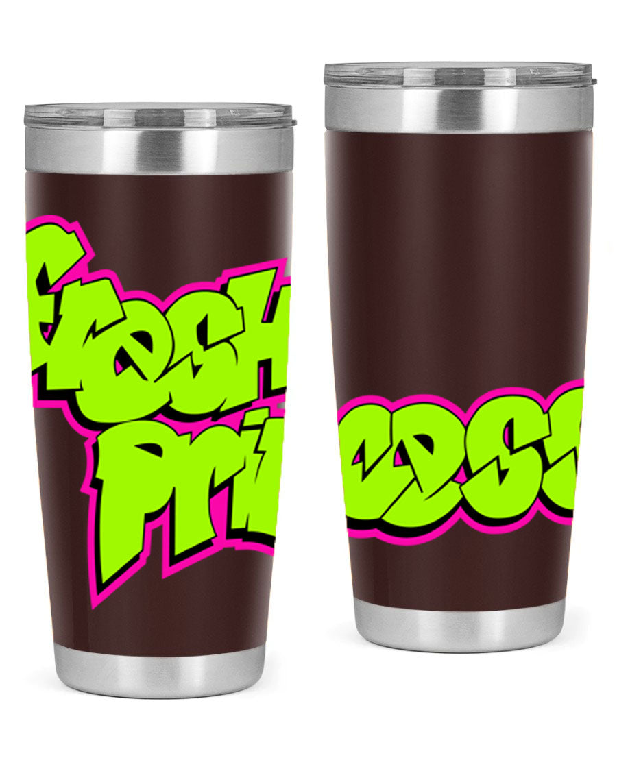 Fresh Princess 145# Cotton Tank featuring stylish black words and phrases, perfect for casual wear.