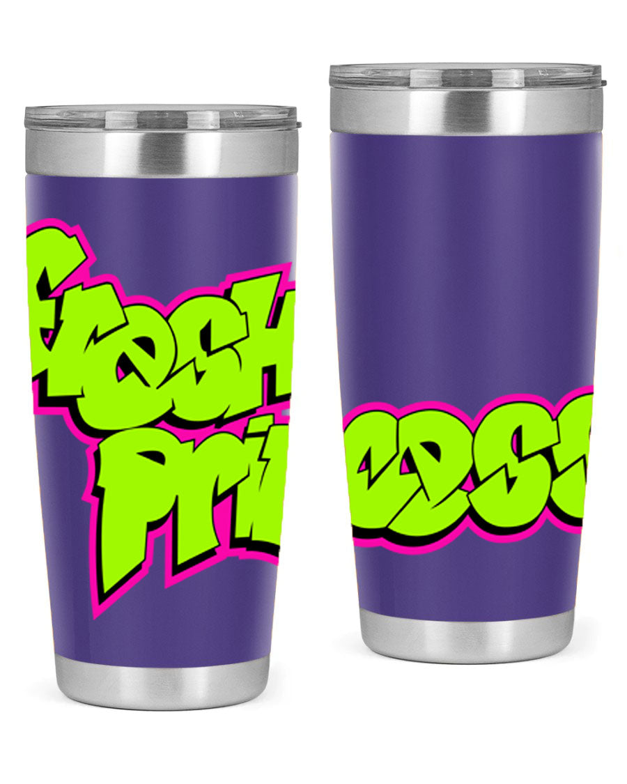 Fresh Princess 145# Cotton Tank featuring stylish black words and phrases, perfect for casual wear.