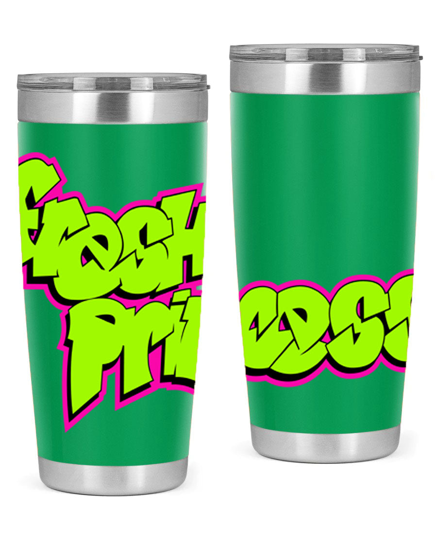 Fresh Princess 145# Cotton Tank featuring stylish black words and phrases, perfect for casual wear.