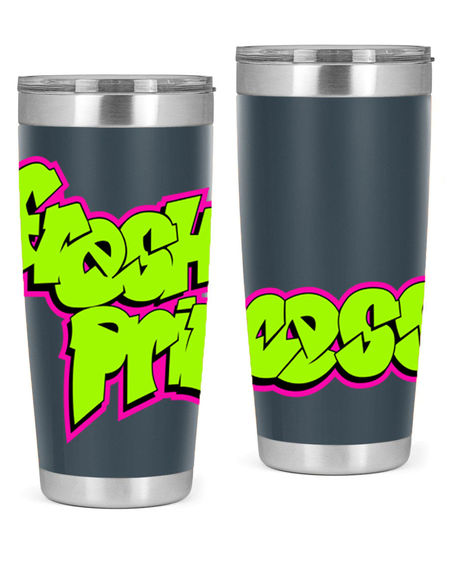 Fresh Princess 145# Cotton Tank featuring stylish black words and phrases, perfect for casual wear.