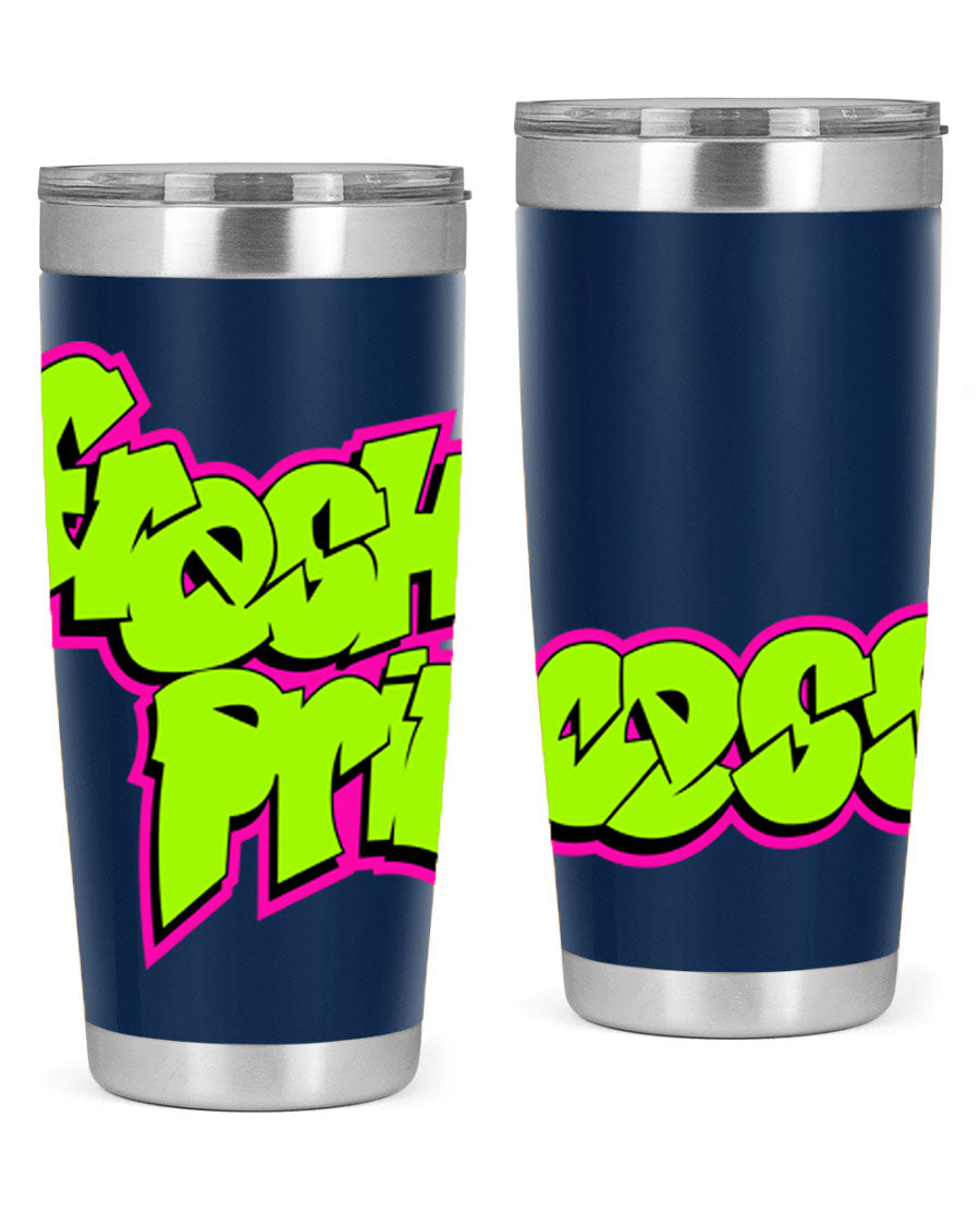 Fresh Princess 145# Cotton Tank featuring stylish black words and phrases, perfect for casual wear.