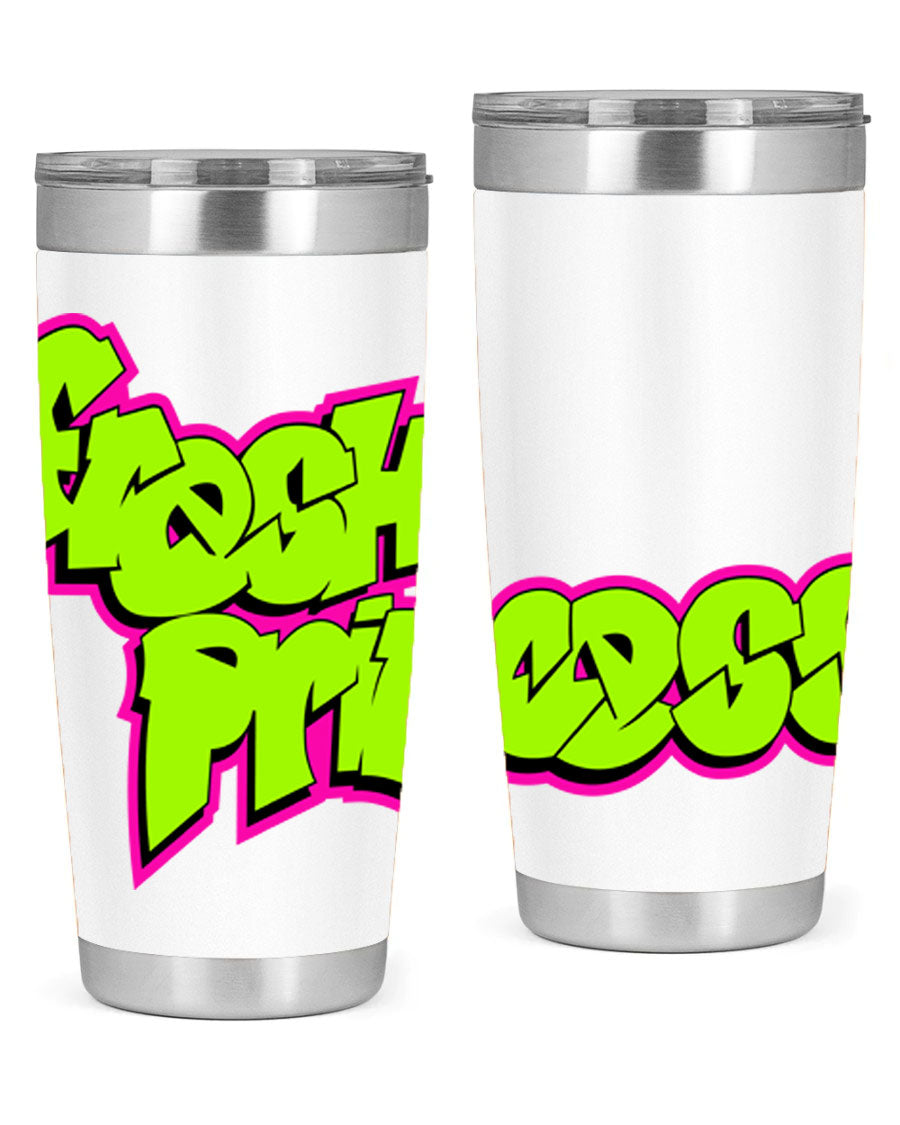 Fresh Princess 145# Cotton Tank featuring stylish black words and phrases, perfect for casual wear.