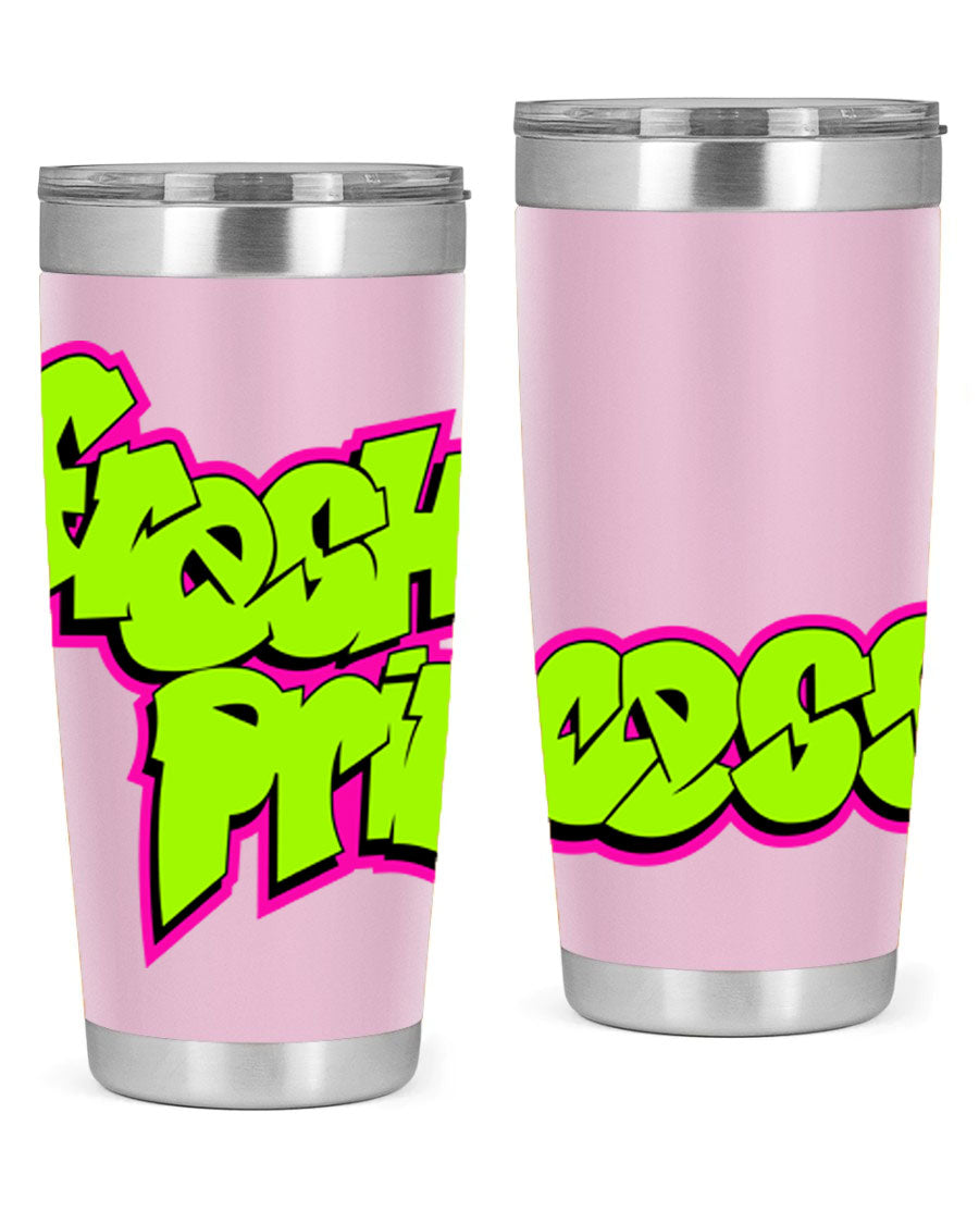 Fresh Princess 145# Cotton Tank featuring stylish black words and phrases, perfect for casual wear.