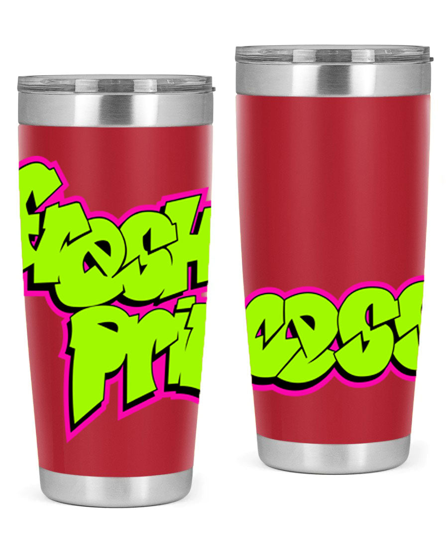 Fresh Princess 145# Cotton Tank featuring stylish black words and phrases, perfect for casual wear.