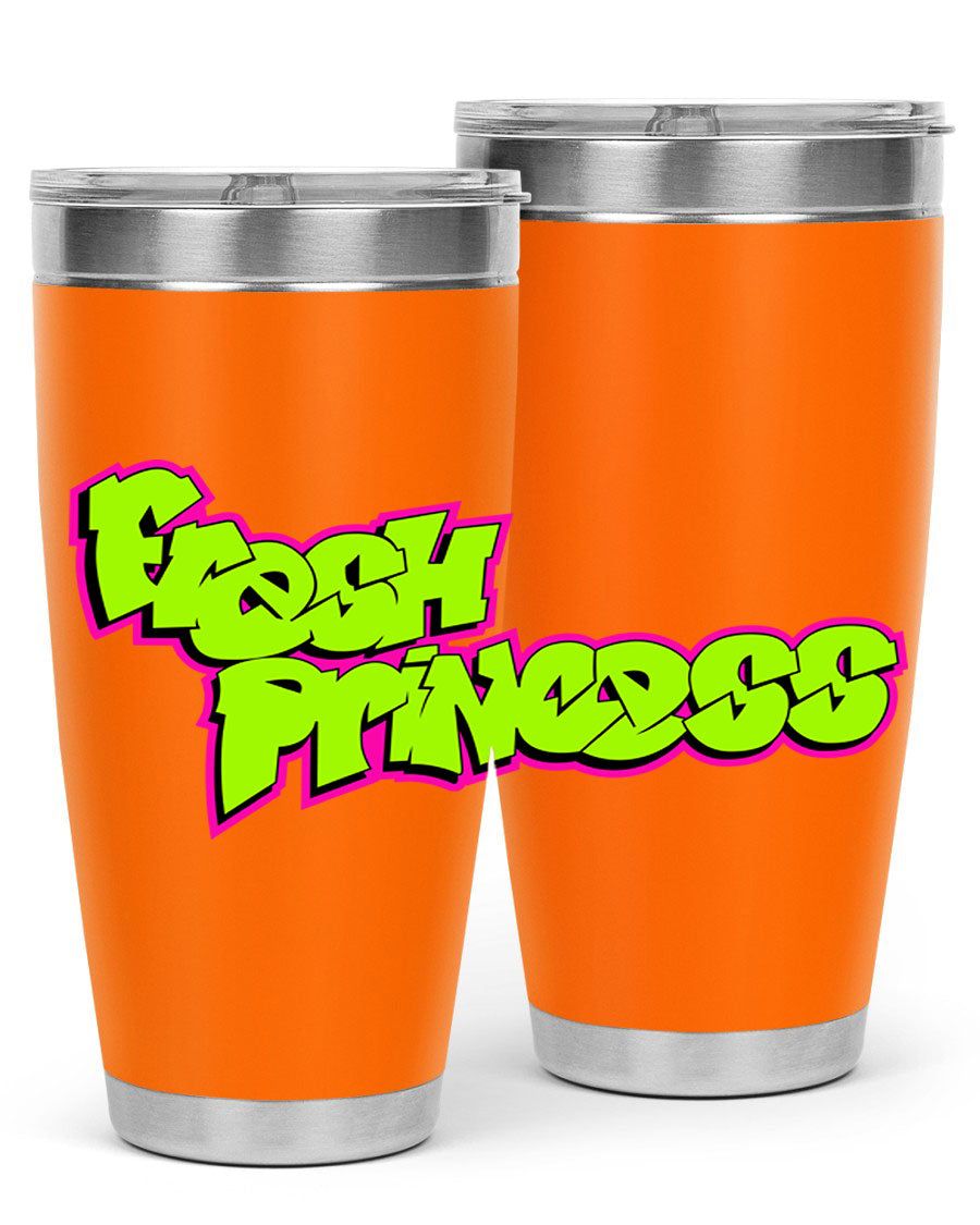 Fresh Princess 145# Cotton Tank featuring stylish black words and phrases, perfect for casual wear.