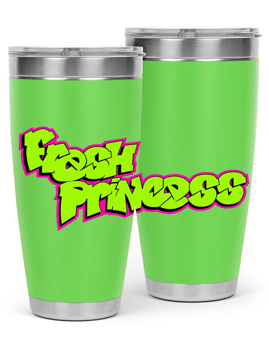 Fresh Princess 145# Cotton Tank featuring stylish black words and phrases, perfect for casual wear.