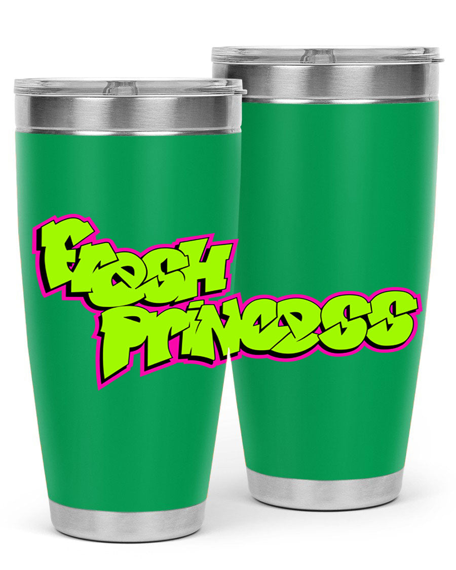 Fresh Princess 145# Cotton Tank featuring stylish black words and phrases, perfect for casual wear.