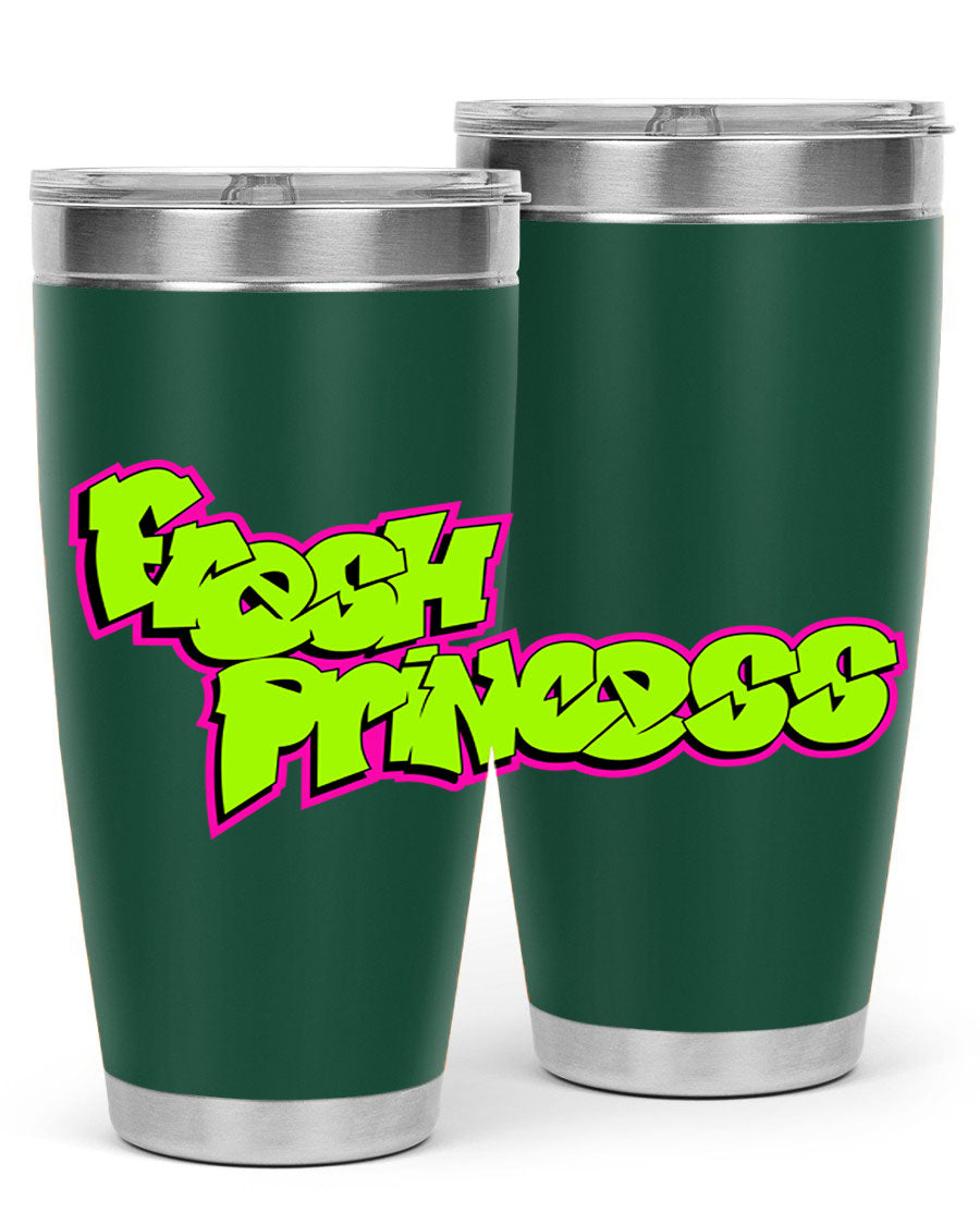 Fresh Princess 145# Cotton Tank featuring stylish black words and phrases, perfect for casual wear.