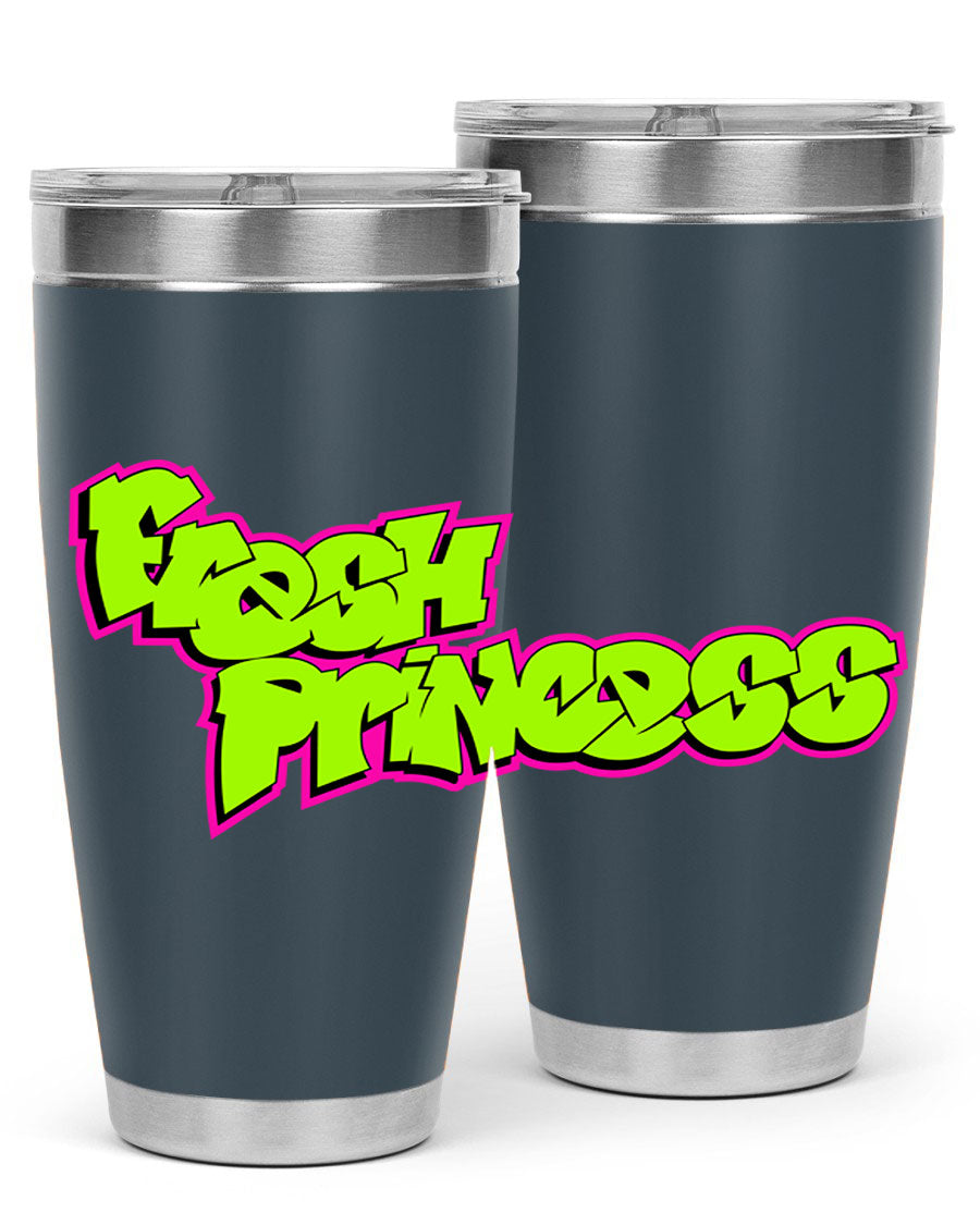 Fresh Princess 145# Cotton Tank featuring stylish black words and phrases, perfect for casual wear.