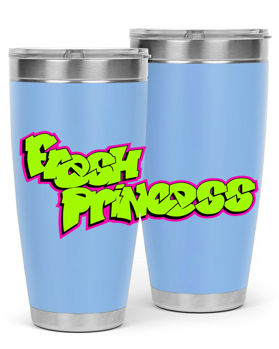 Fresh Princess 145# Cotton Tank featuring stylish black words and phrases, perfect for casual wear.