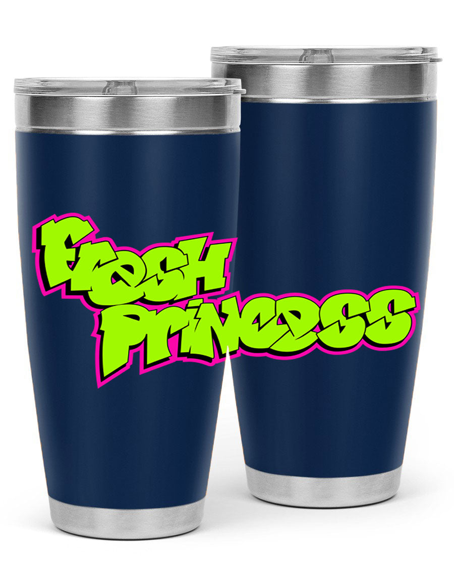 Fresh Princess 145# Cotton Tank featuring stylish black words and phrases, perfect for casual wear.