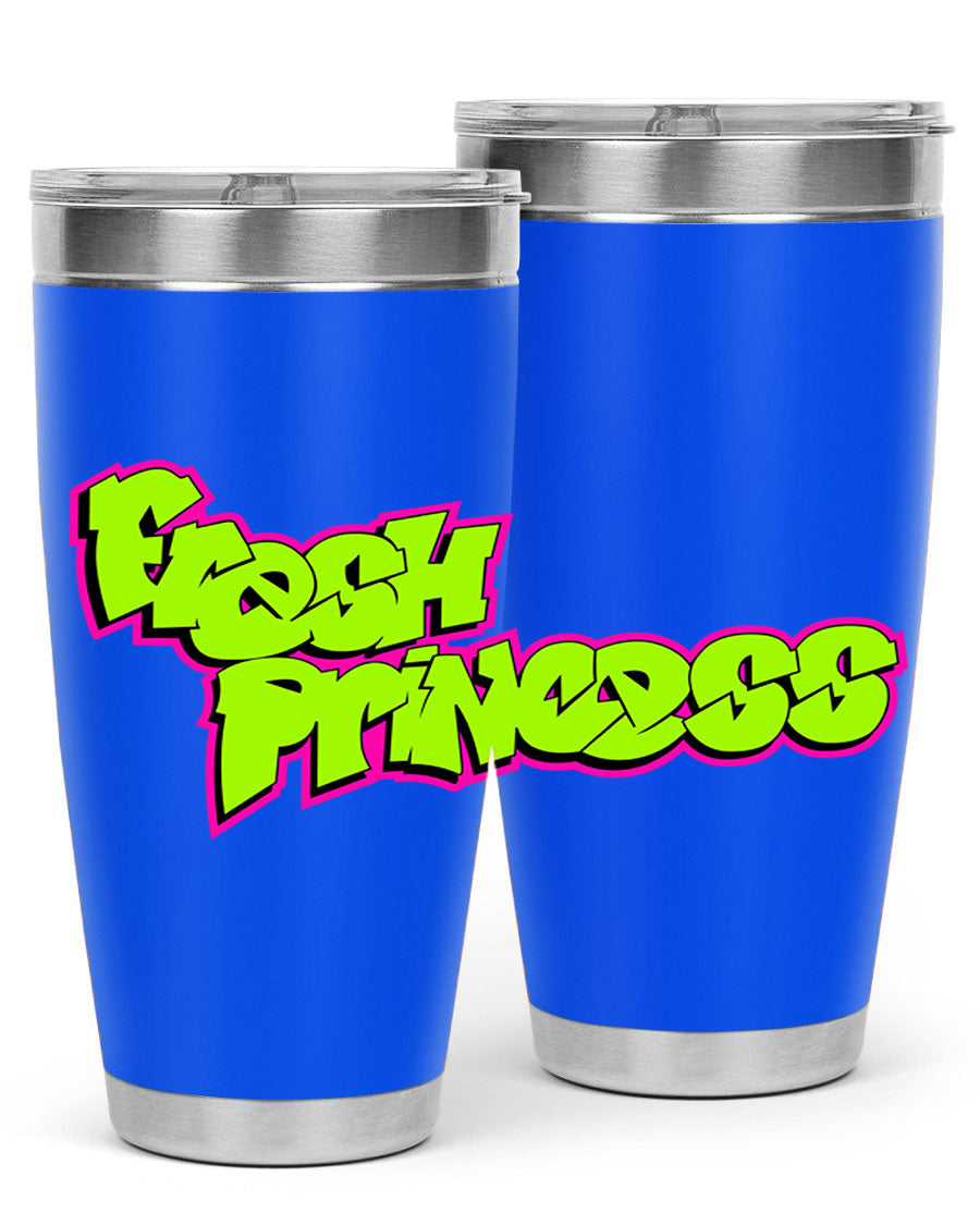 Fresh Princess 145# Cotton Tank featuring stylish black words and phrases, perfect for casual wear.