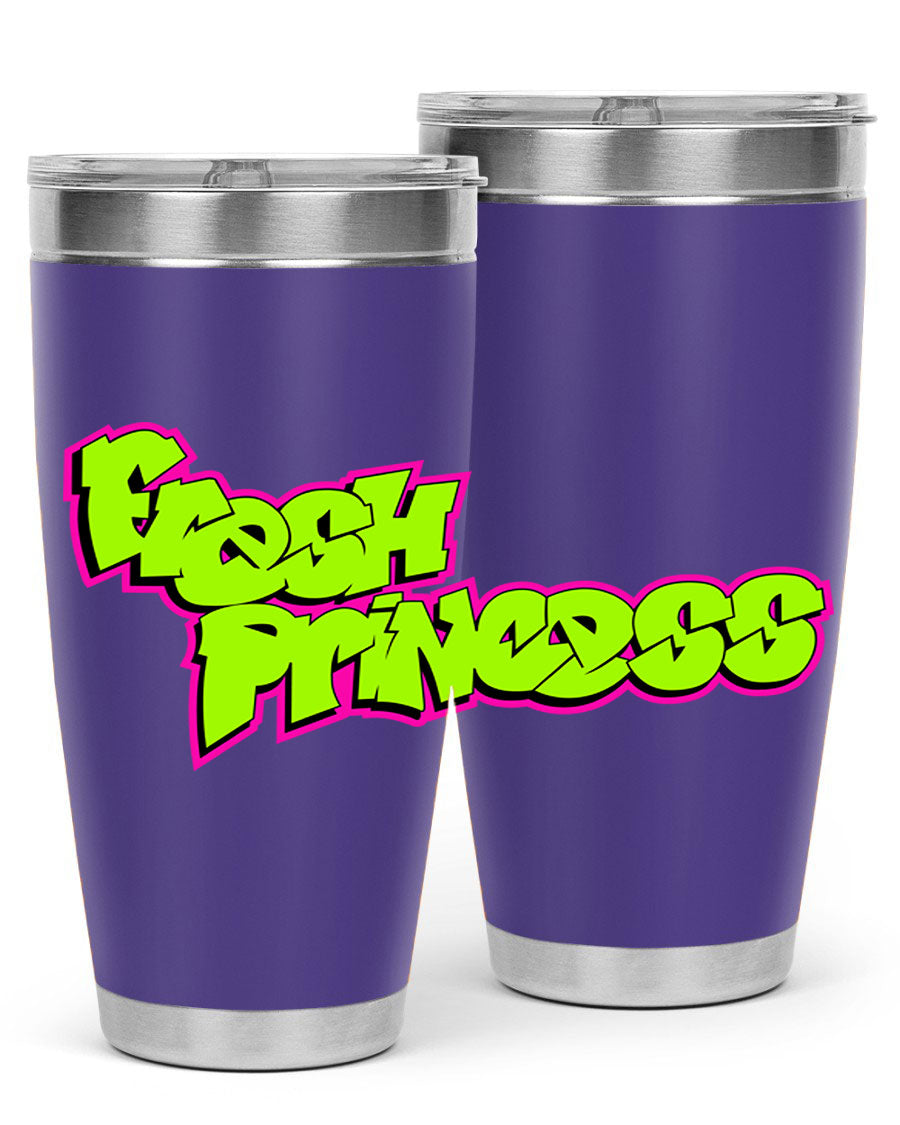 Fresh Princess 145# Cotton Tank featuring stylish black words and phrases, perfect for casual wear.