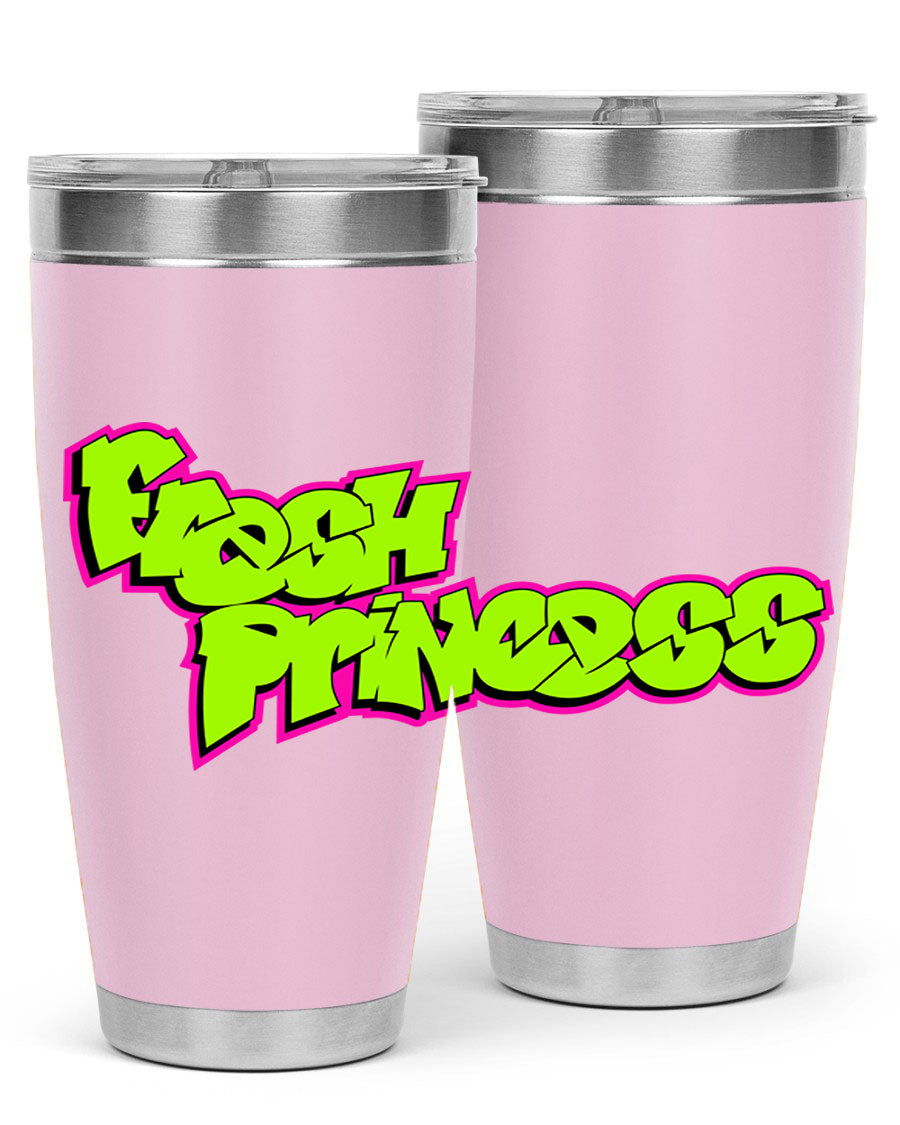 Fresh Princess 145# Cotton Tank featuring stylish black words and phrases, perfect for casual wear.