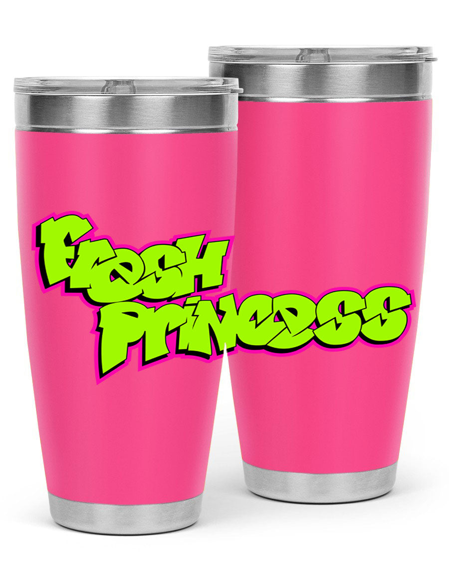 Fresh Princess 145# Cotton Tank featuring stylish black words and phrases, perfect for casual wear.