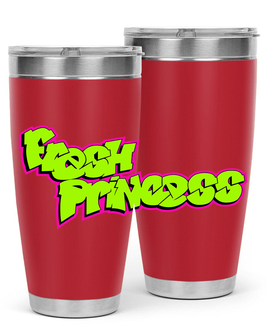 Fresh Princess 145# Cotton Tank featuring stylish black words and phrases, perfect for casual wear.