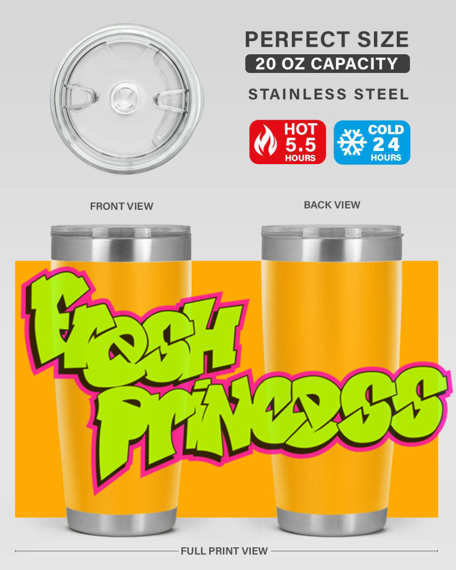 Fresh Princess 145# Cotton Tank featuring stylish black words and phrases, perfect for casual wear.