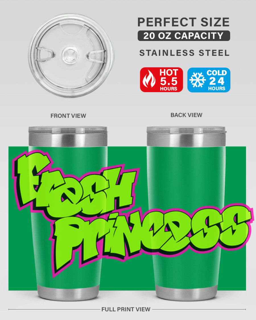 Fresh Princess 145# Cotton Tank featuring stylish black words and phrases, perfect for casual wear.