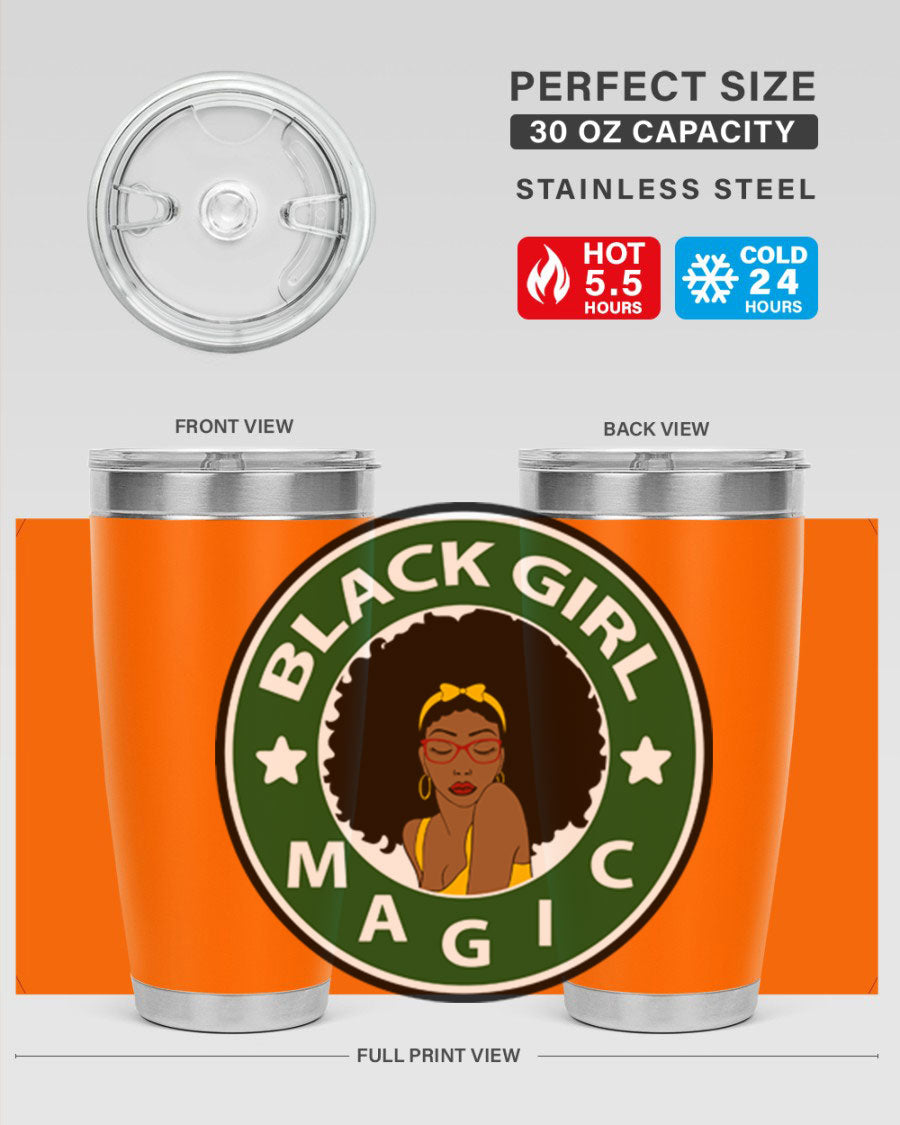 Front 37# Tumbler in stainless steel with a sleek design, showcasing its double wall vacuum insulation and drink-thru lid.