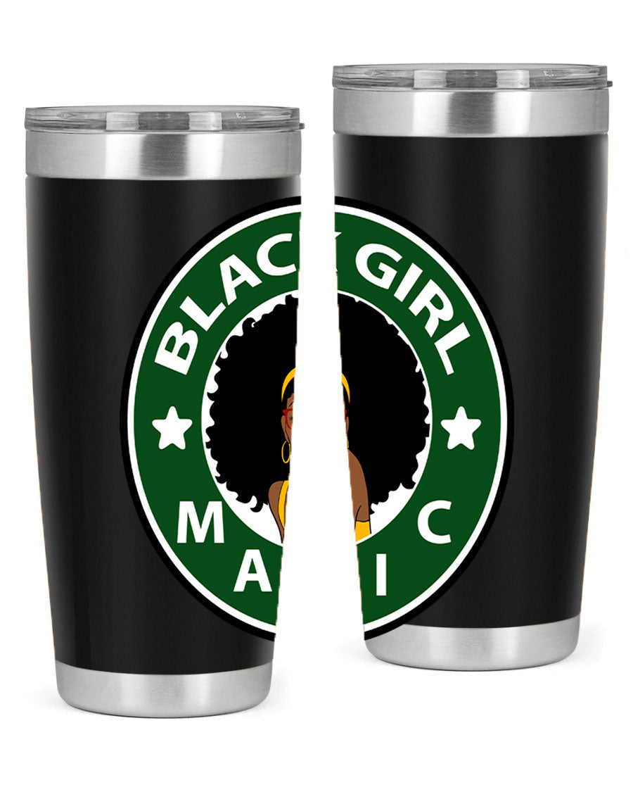 Front 37# Tumbler in stainless steel with a sleek design, showcasing its double wall vacuum insulation and drink-thru lid.