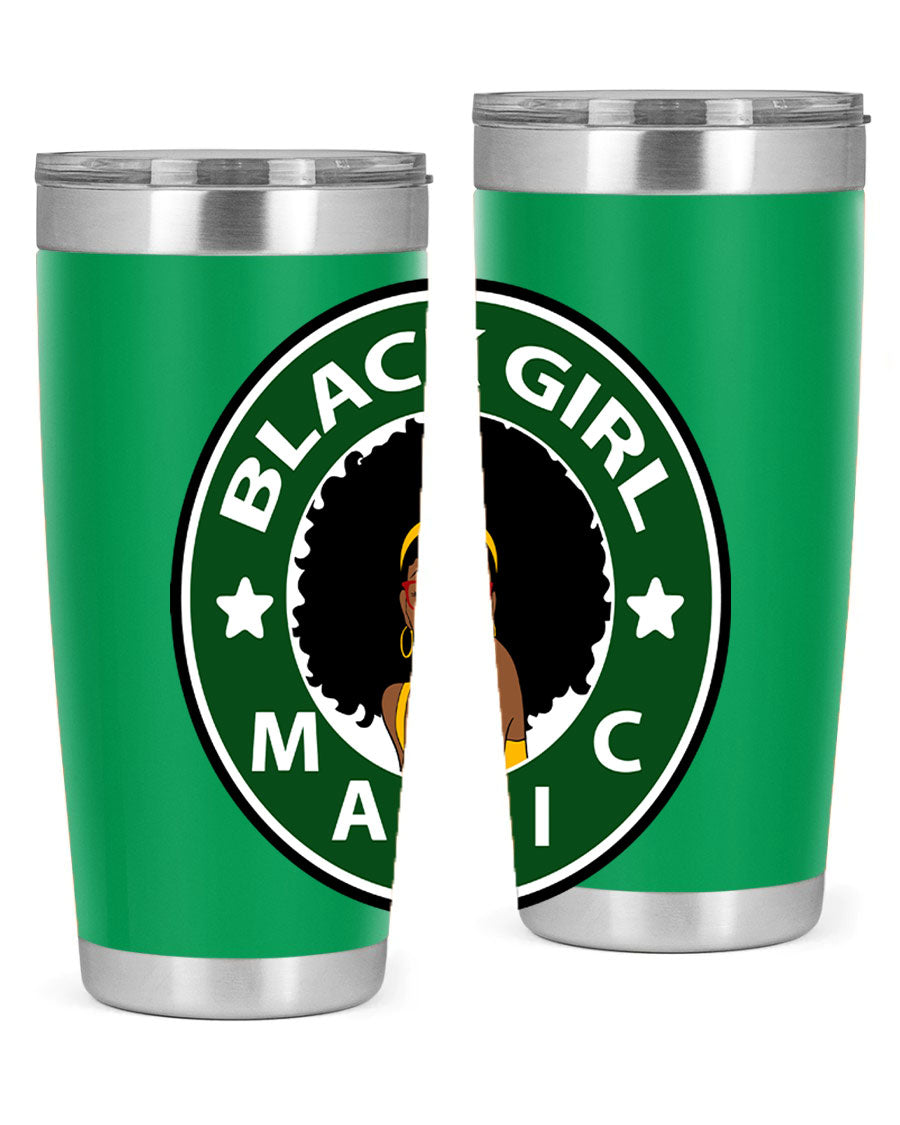 Front 37# Tumbler in stainless steel with a sleek design, showcasing its double wall vacuum insulation and drink-thru lid.