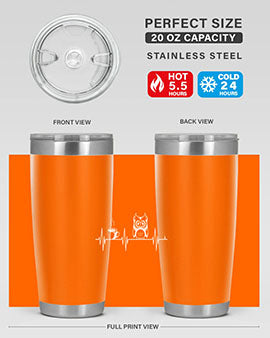 Funny Coffee Lover Night Owl Tumblers in 20oz and 30oz sizes, showcasing double wall vacuum stainless steel design with humorous print.