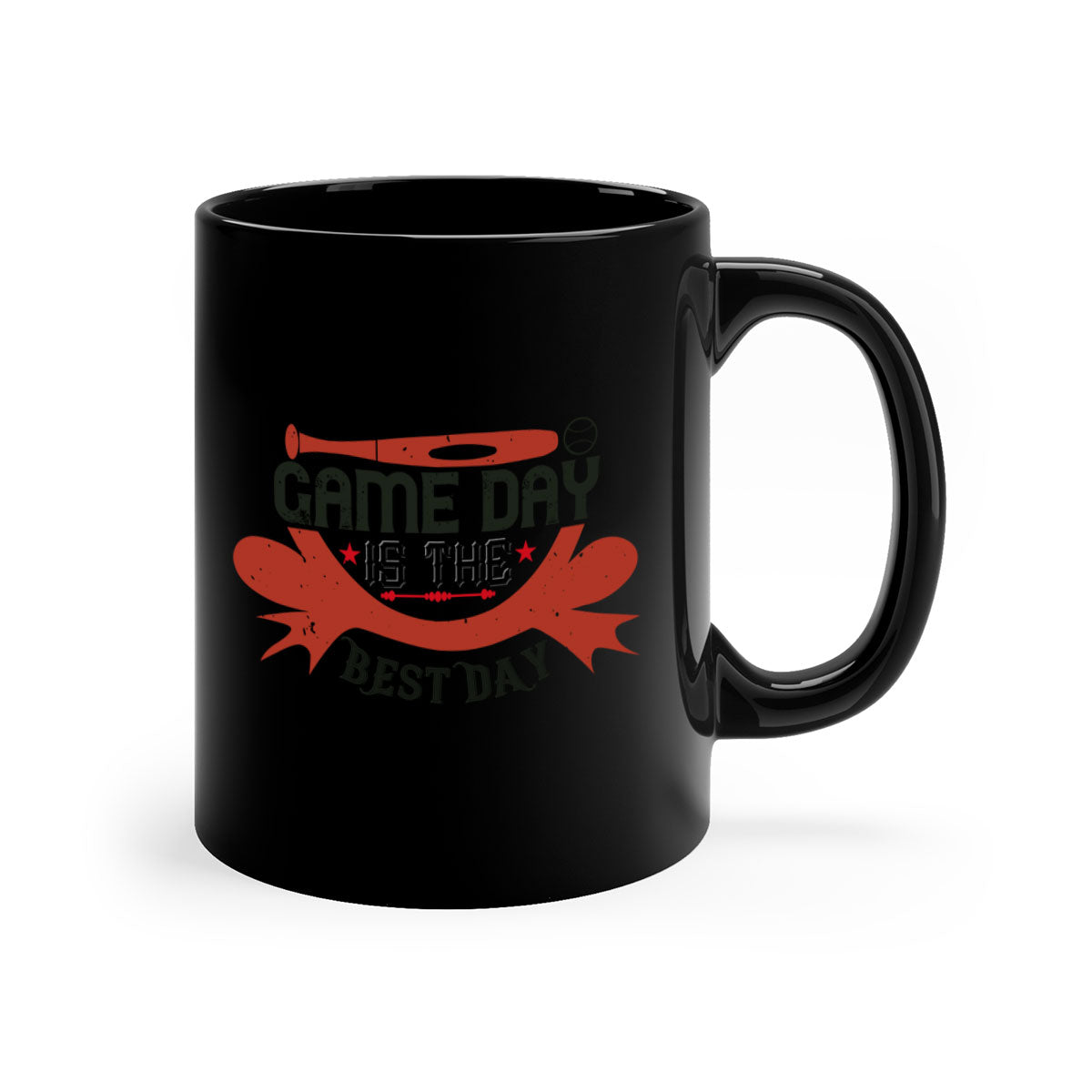Game Day is the Best Day 1226# football mug with a glossy finish and colored handle, available in multiple colors.
