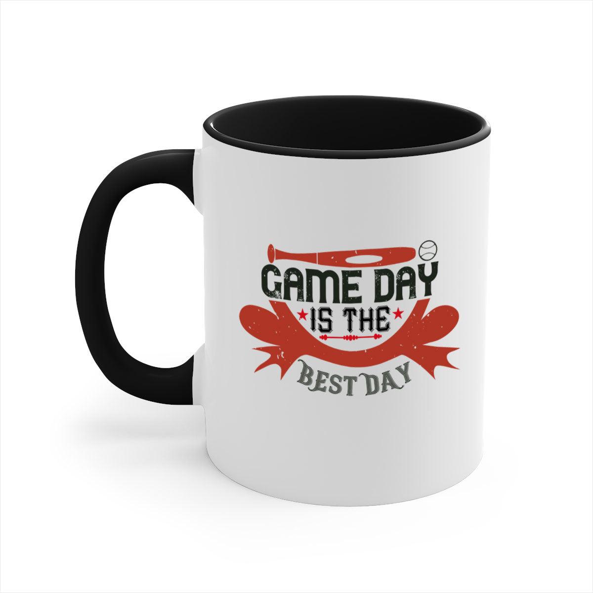 Game Day is the Best Day 1226# football mug with a glossy finish and colored handle, available in multiple colors.