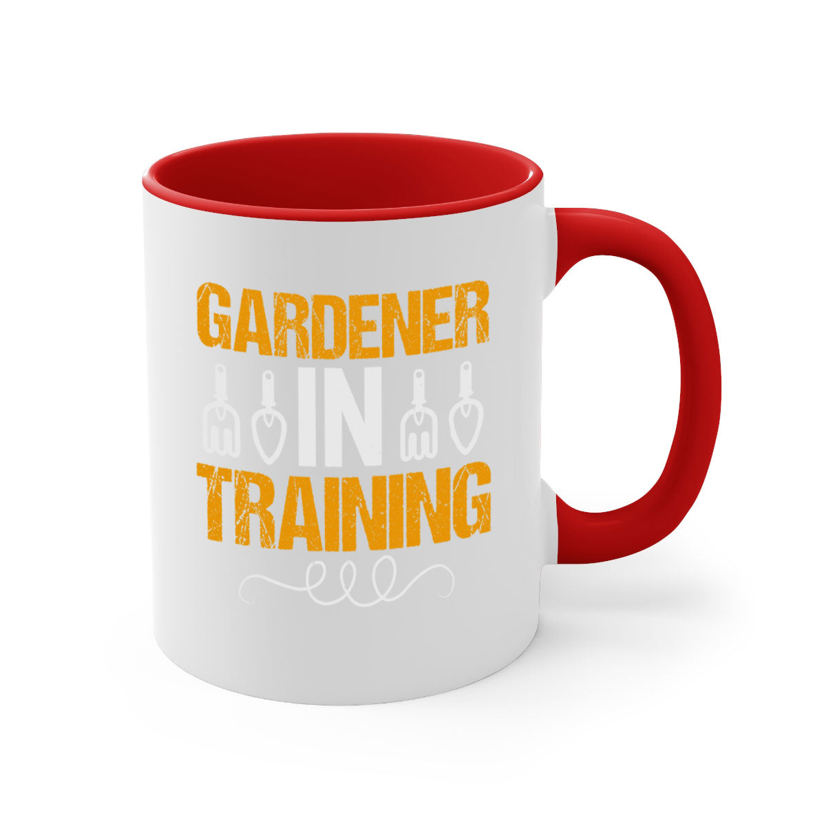 Garderner in Training 61# Mug featuring a glossy finish, colored handle, and interior, available in five vibrant colors.