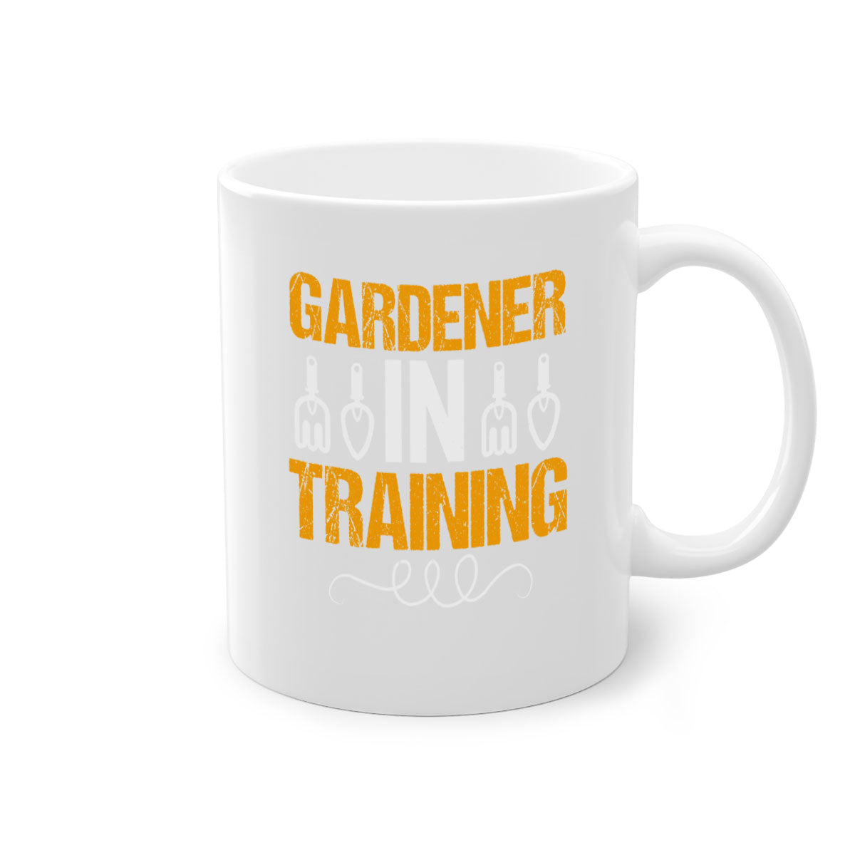 Garderner in Training 61# Mug featuring a glossy finish, colored handle, and interior, available in five vibrant colors.