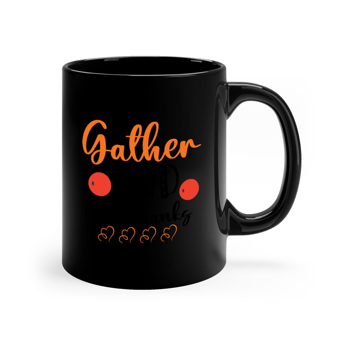 Gather And Give Thanks 188# Mug featuring a two-tone design with a colored handle and glossy finish, available in multiple colors.