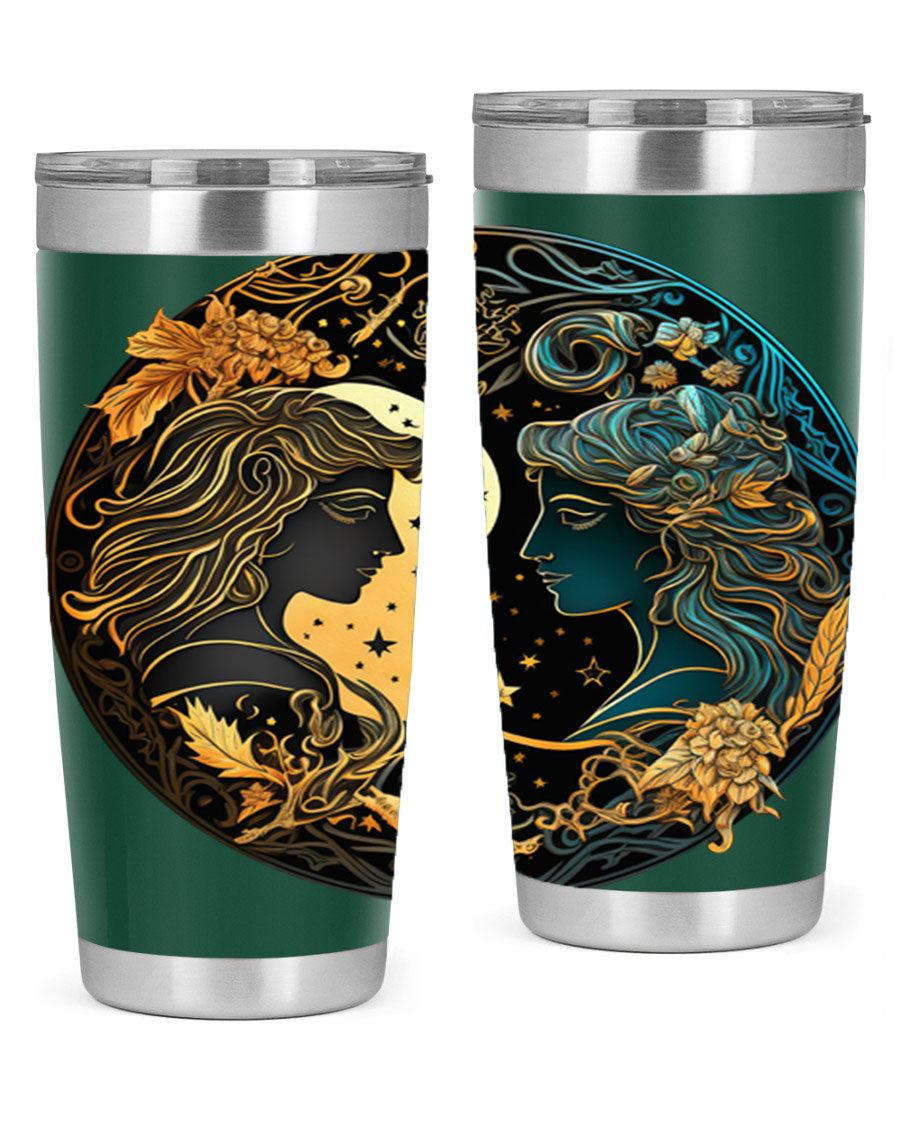 Gemini 216# 20oz Tumbler made of stainless steel with a sleek design, featuring a press-in lid and copper lining for insulation.