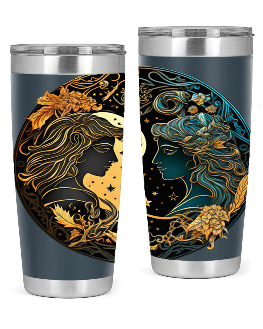 Gemini 216# 20oz Tumbler made of stainless steel with a sleek design, featuring a press-in lid and copper lining for insulation.