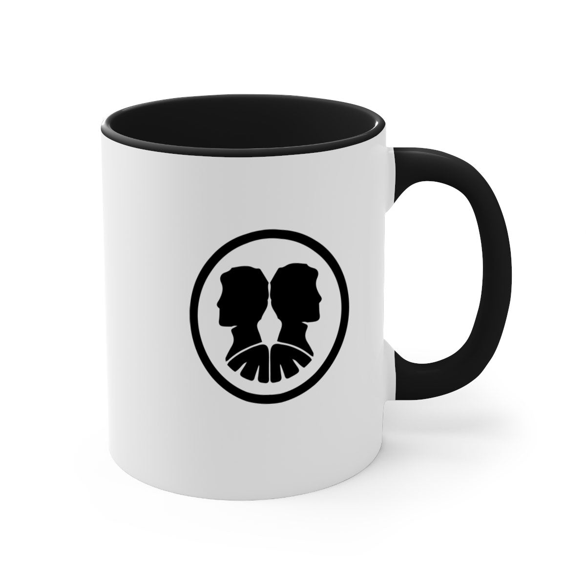 Gemini 238# Zodiac Mug with a glossy finish, featuring a colored handle and interior, available in multiple colors.