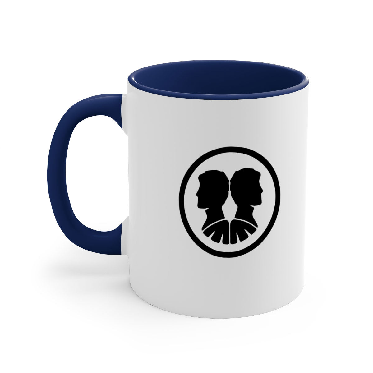 Gemini 238# Zodiac Mug with a glossy finish, featuring a colored handle and interior, available in multiple colors.
