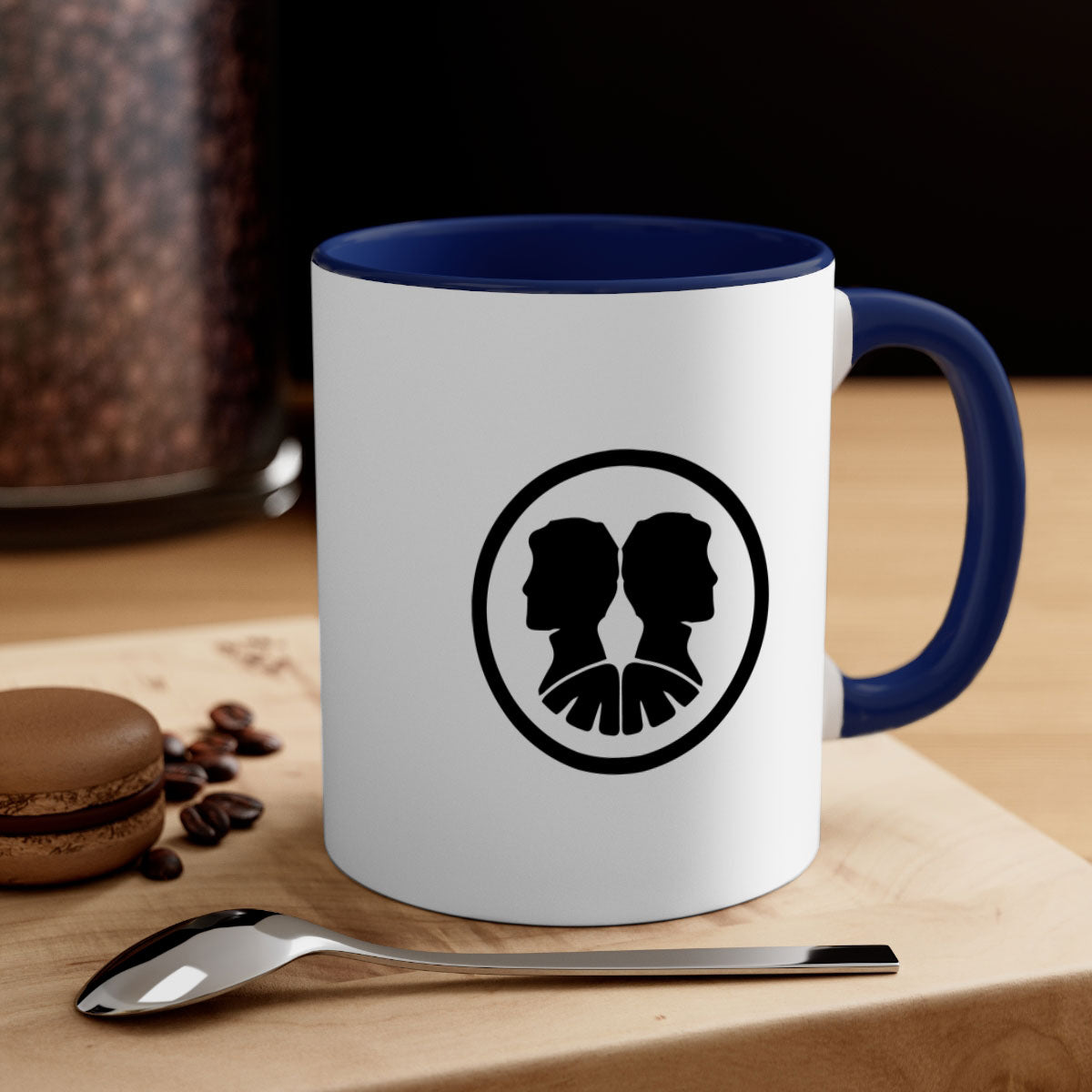 Gemini 238# Zodiac Mug with a glossy finish, featuring a colored handle and interior, available in multiple colors.