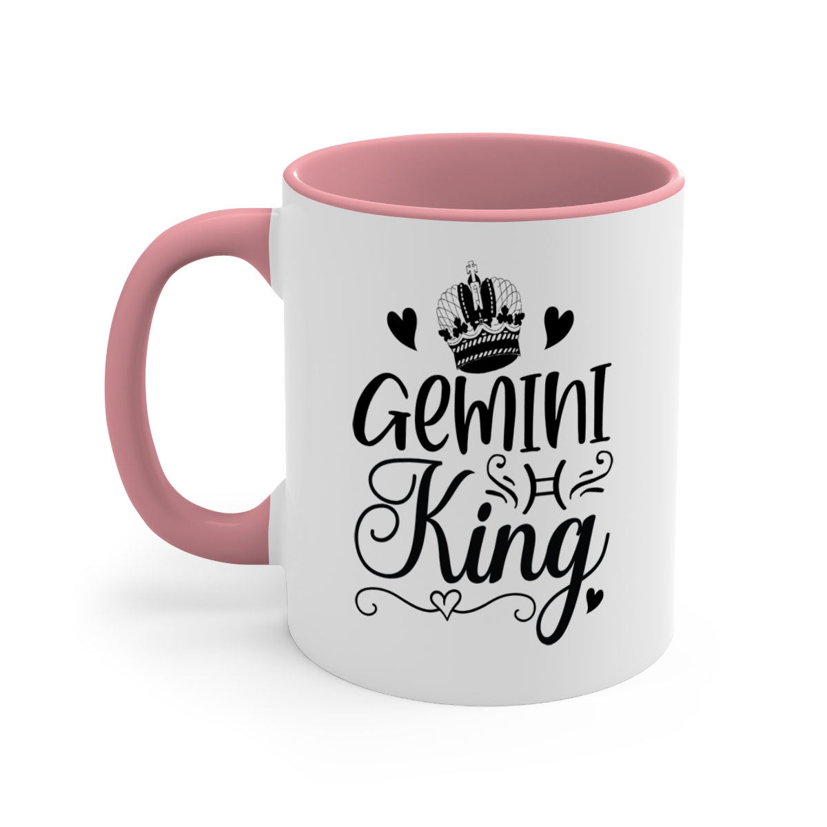 Gemini King 228# Mug featuring a two-tone design with a colored handle and glossy finish, available in multiple colors.