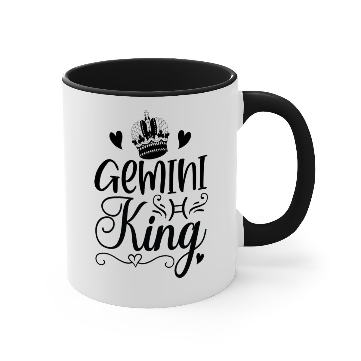 Gemini King 228# Mug featuring a two-tone design with a colored handle and glossy finish, available in multiple colors.