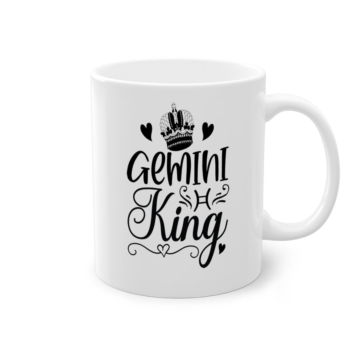 Gemini King 228# Mug featuring a two-tone design with a colored handle and glossy finish, available in multiple colors.