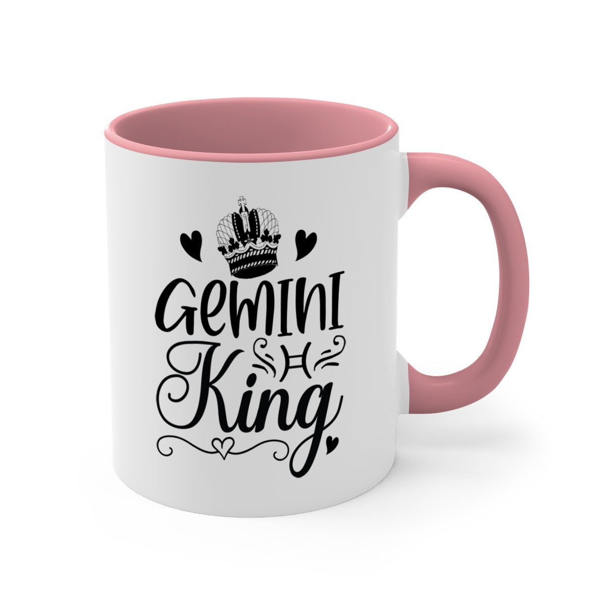 Gemini King 228# Mug featuring a two-tone design with a colored handle and glossy finish, available in multiple colors.