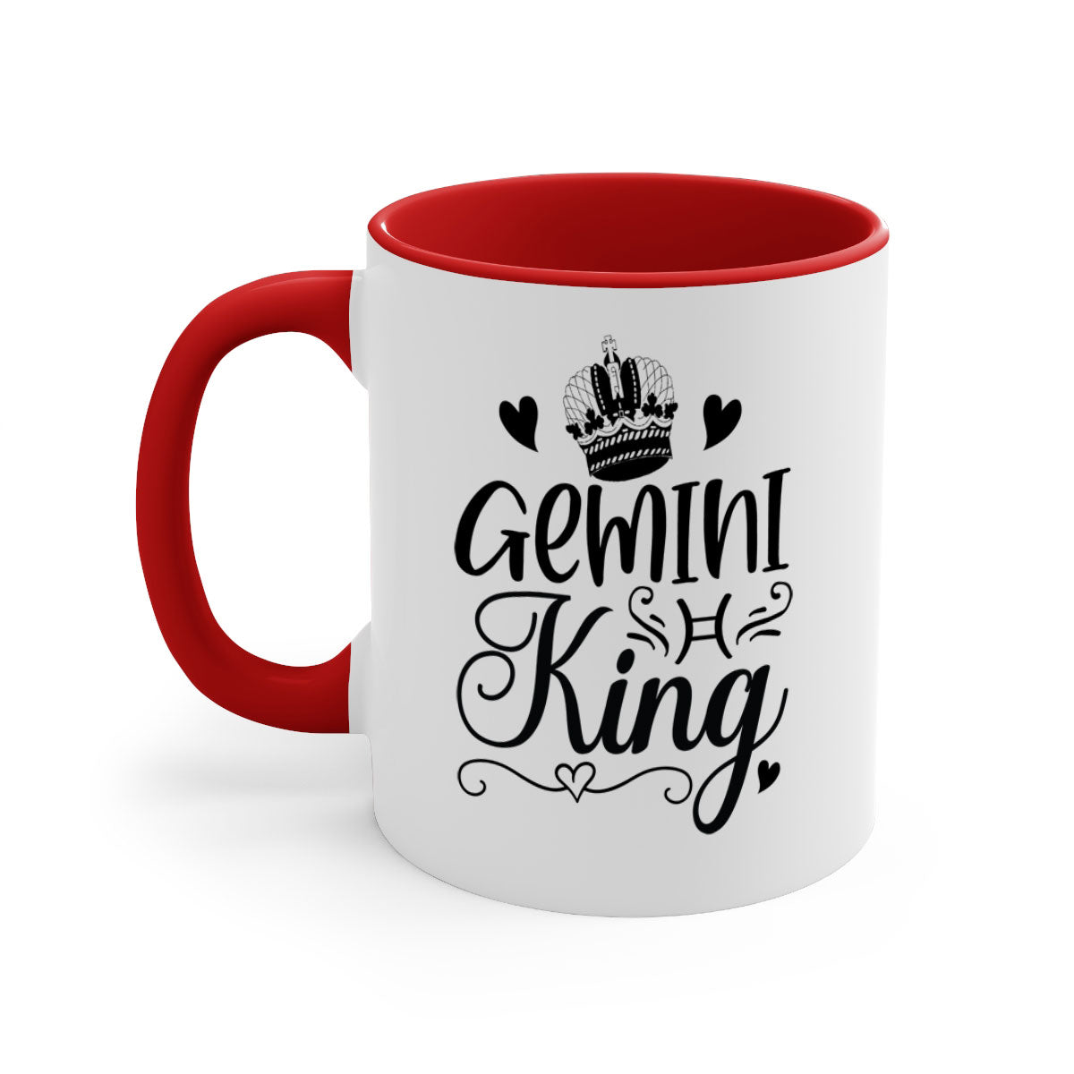 Gemini King 228# Mug featuring a two-tone design with a colored handle and glossy finish, available in multiple colors.