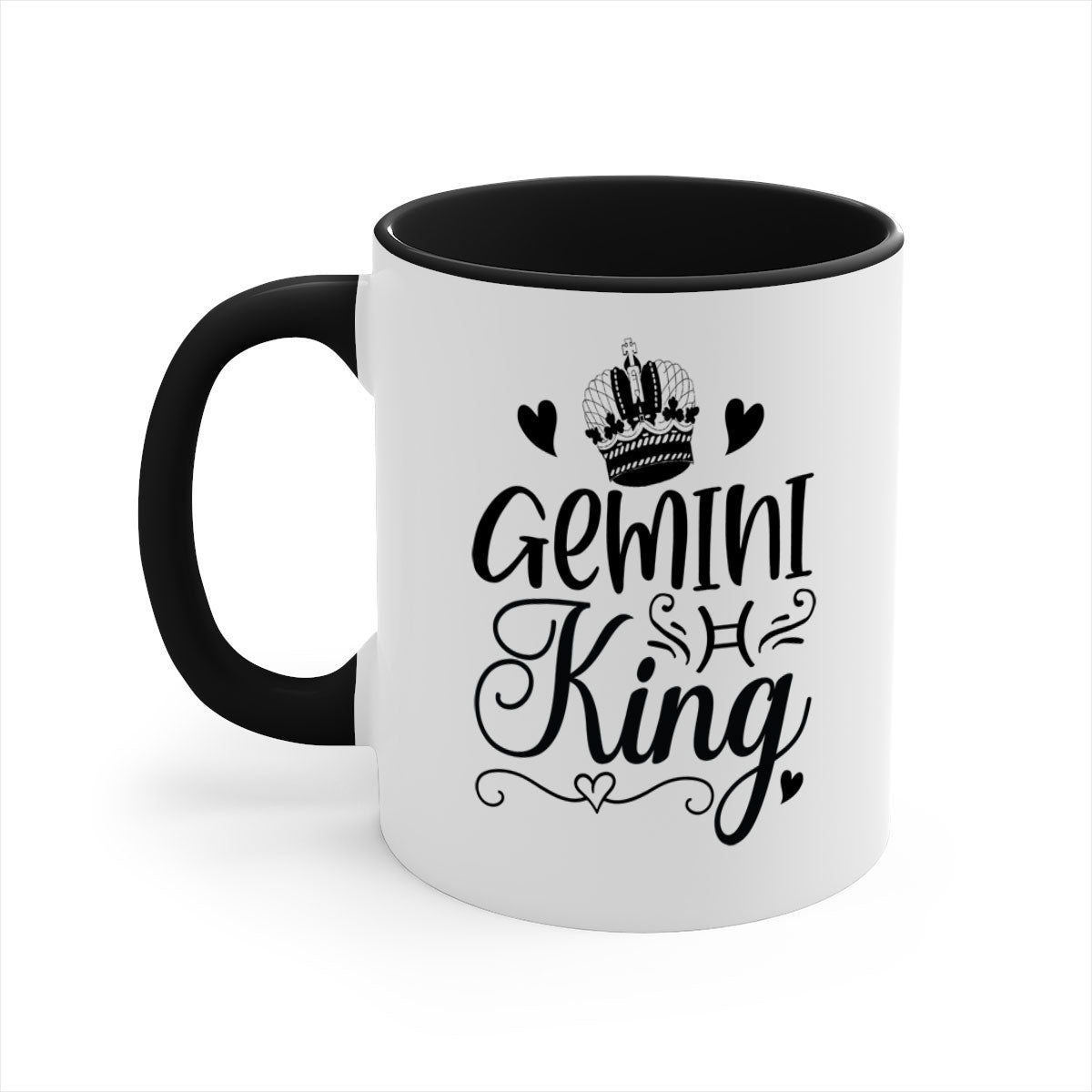 Gemini King 228# Mug featuring a two-tone design with a colored handle and glossy finish, available in multiple colors.