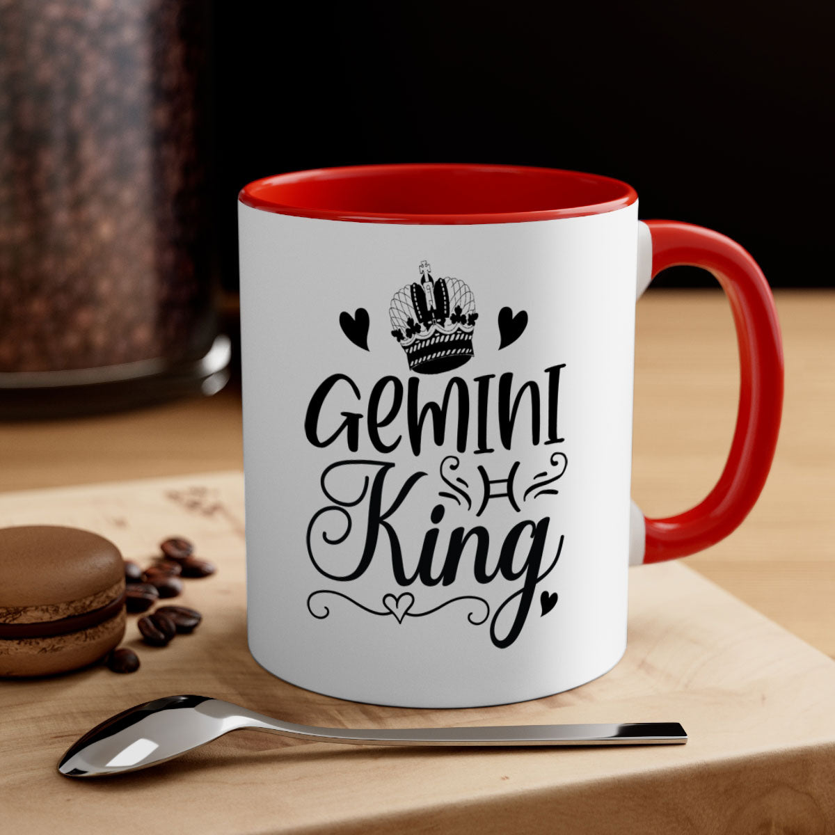 Gemini King 228# Mug featuring a two-tone design with a colored handle and glossy finish, available in multiple colors.