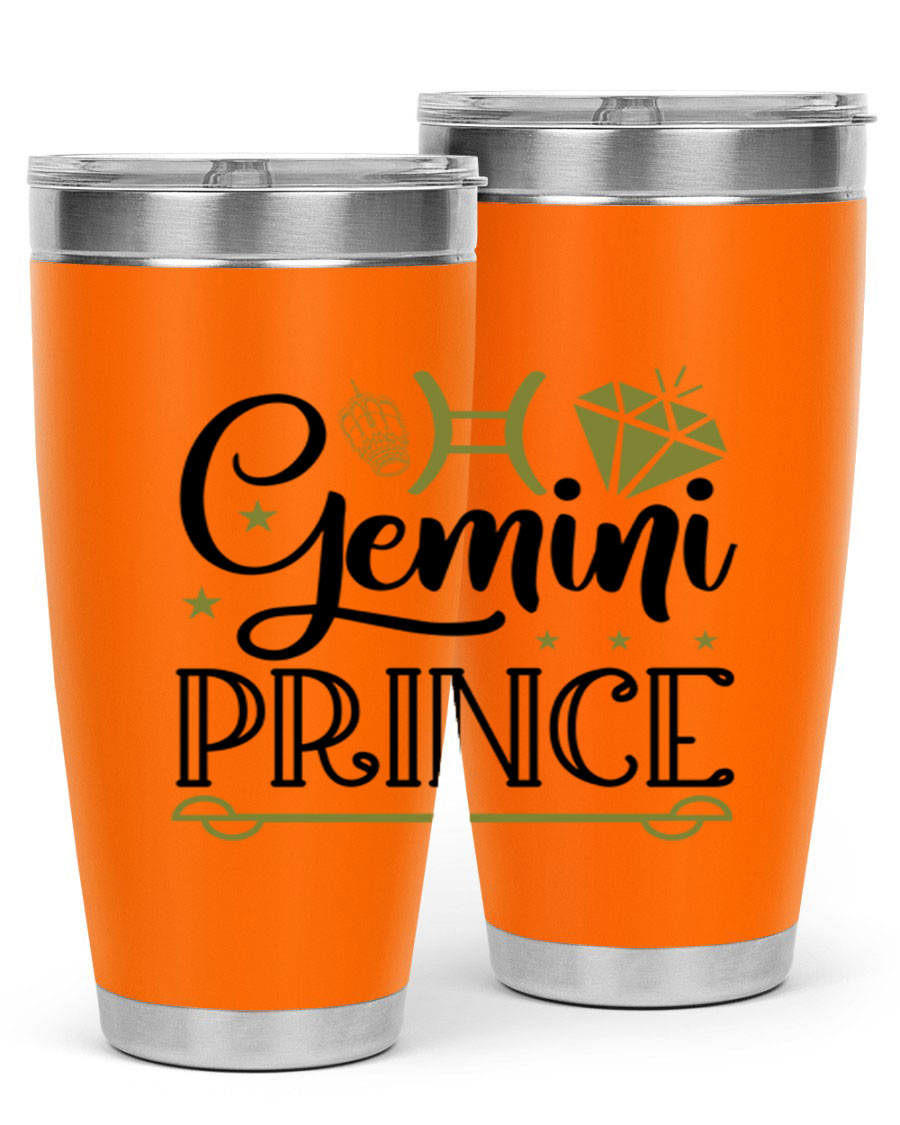 Gemini Prince 229# Tumbler, a stylish 20oz stainless steel tumbler with a drink-thru lid, perfect for hot and cold beverages.