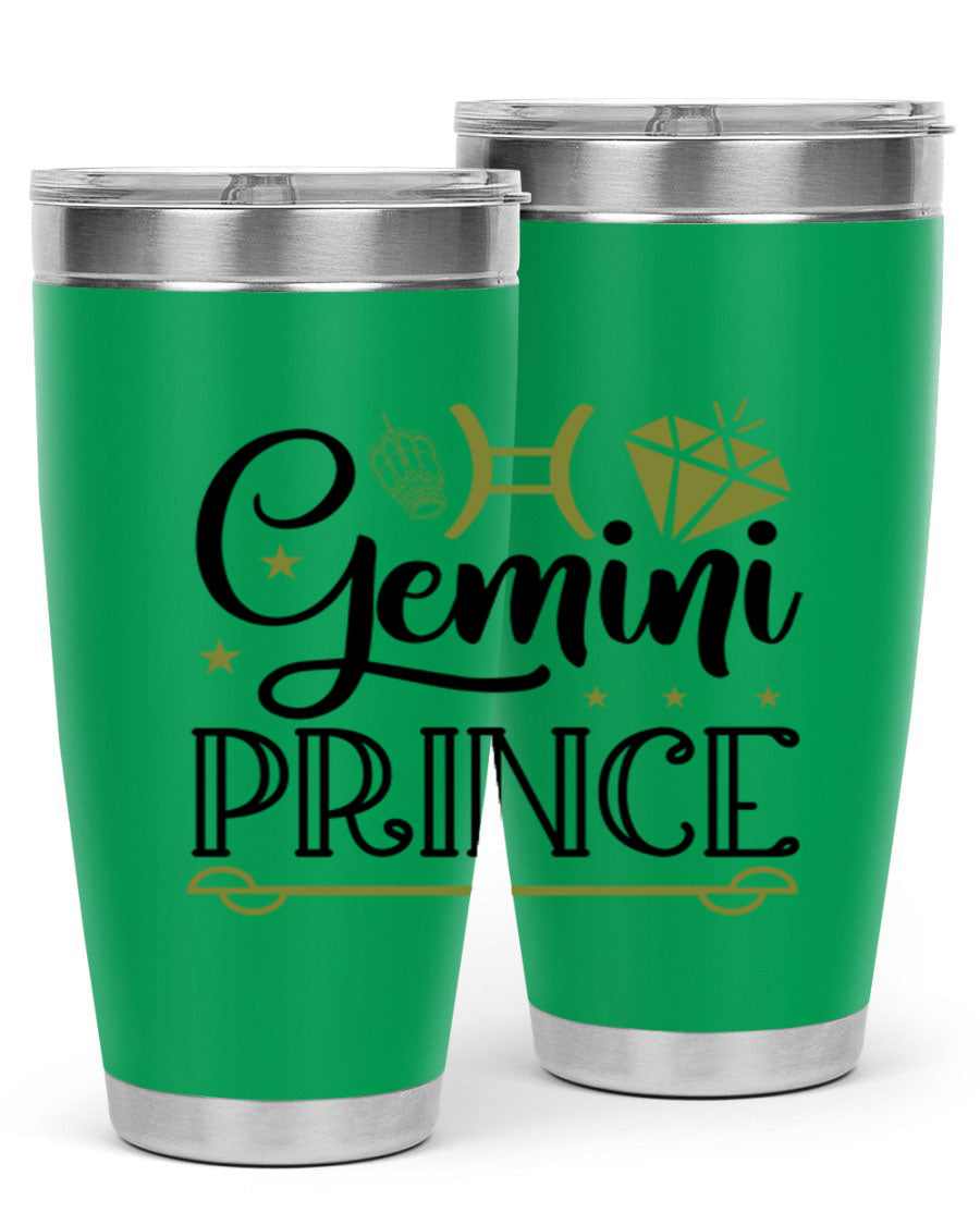 Gemini Prince 229# Tumbler, a stylish 20oz stainless steel tumbler with a drink-thru lid, perfect for hot and cold beverages.
