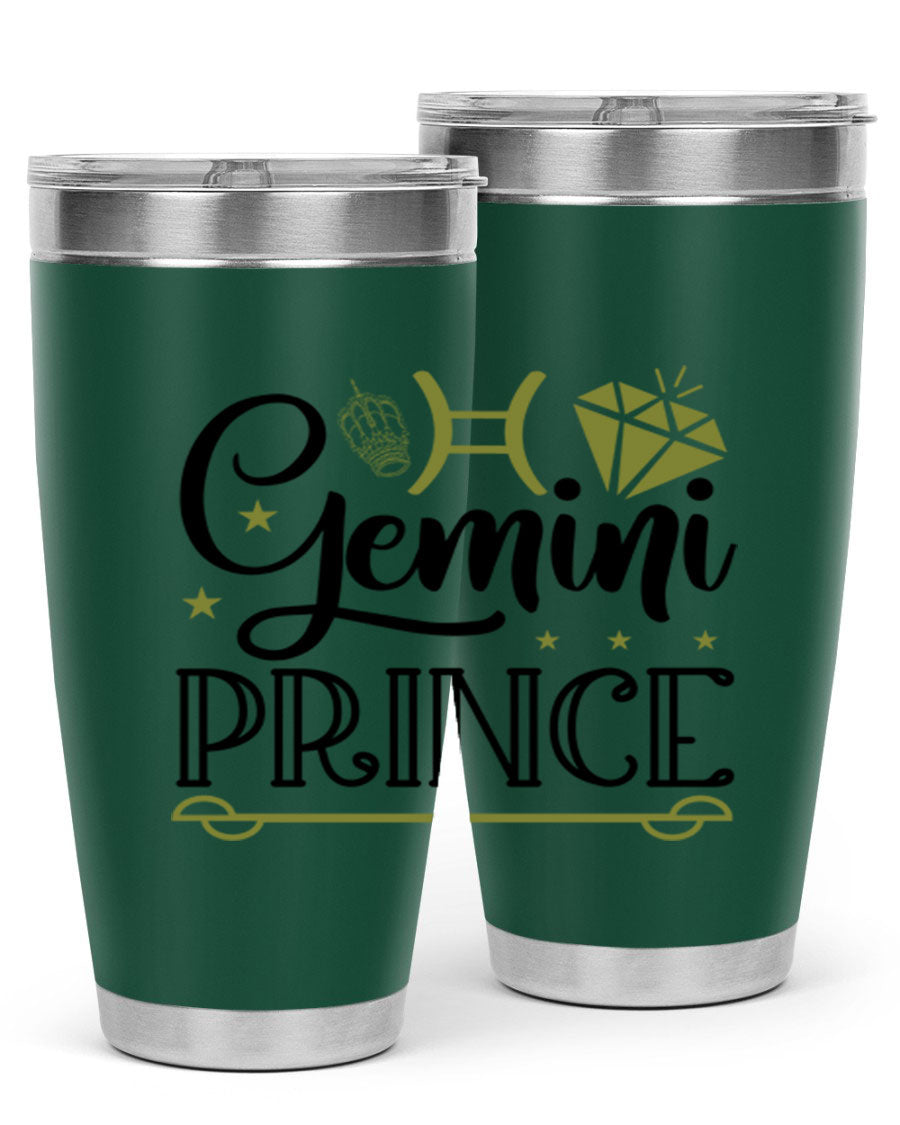 Gemini Prince 229# Tumbler, a stylish 20oz stainless steel tumbler with a drink-thru lid, perfect for hot and cold beverages.